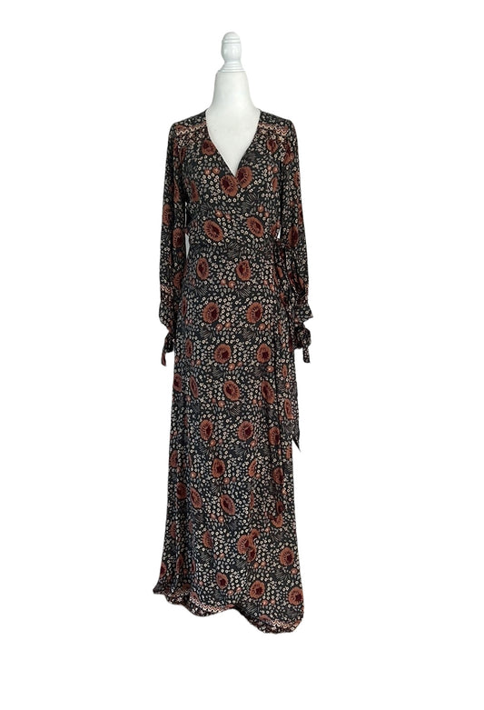 Green flower dress - S