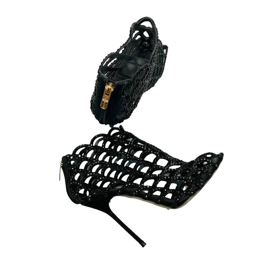 Black Crystal Heels - 5.5