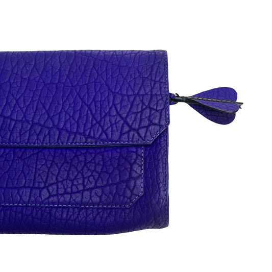 Purple Didion Leather Clutch