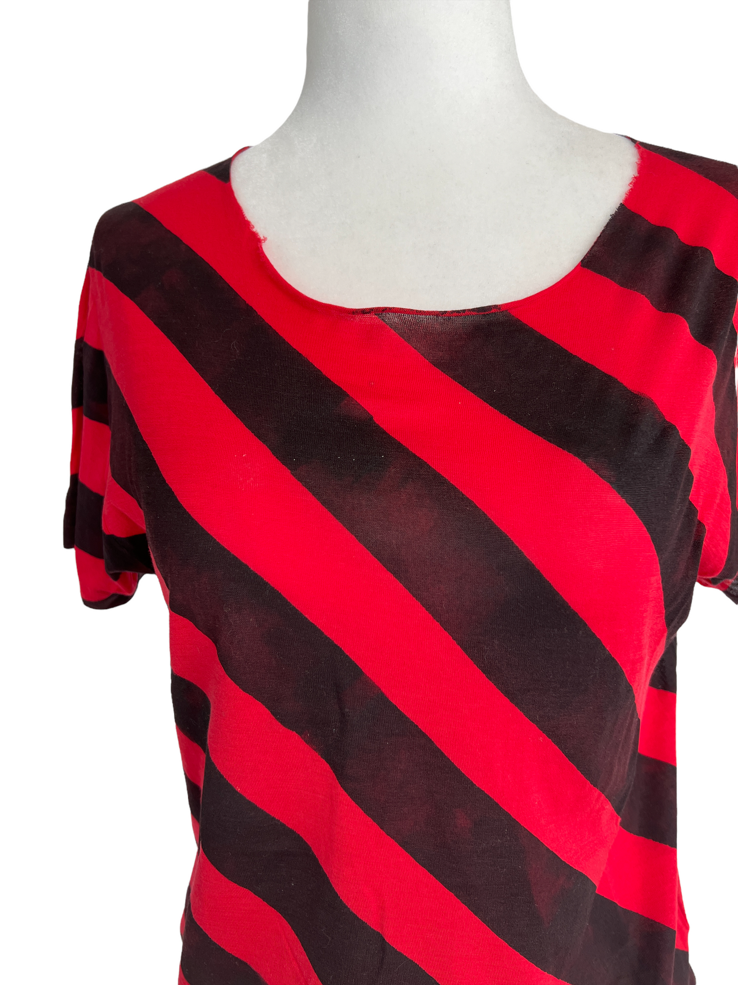 Black & Red Cotton Tshirt - XS