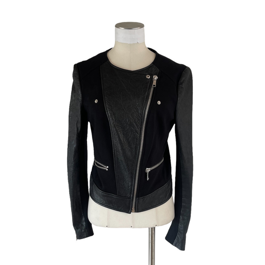 Leather & Fabric Jacket - M