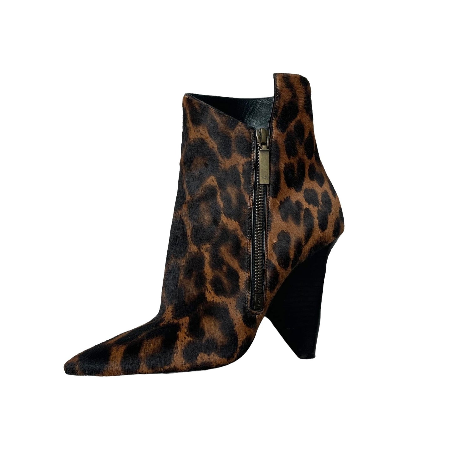 Leopard Hair & Leather Boots - 8