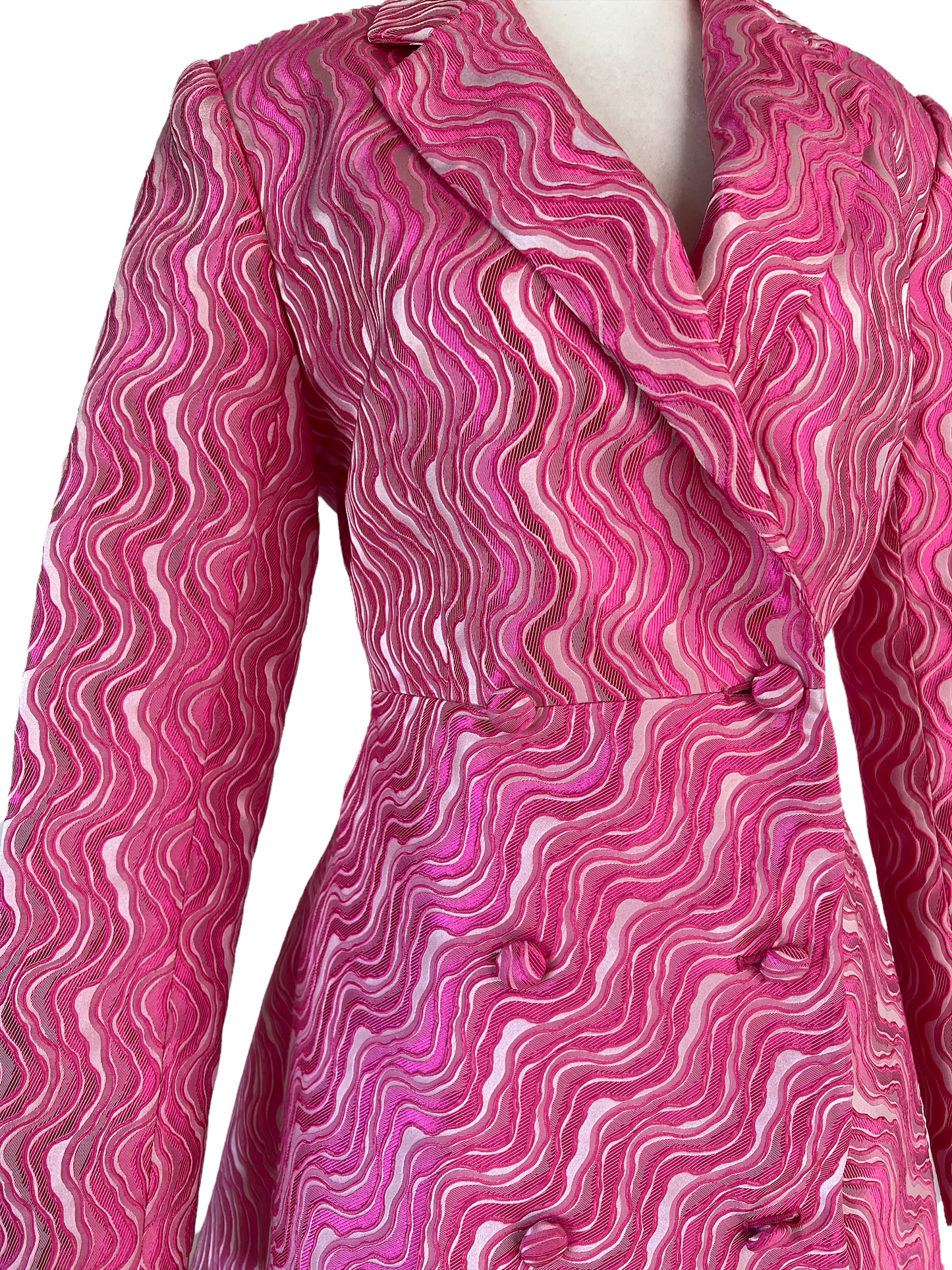 Pink Printed Coat - 6