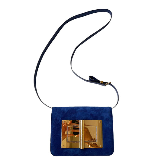 Blue Suede Natalia Bag