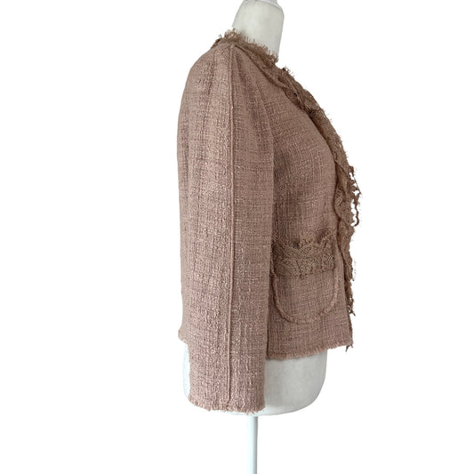 Blush Tweed Jacket - S