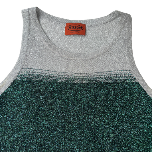 Metallic Fabric Tank Top - XS