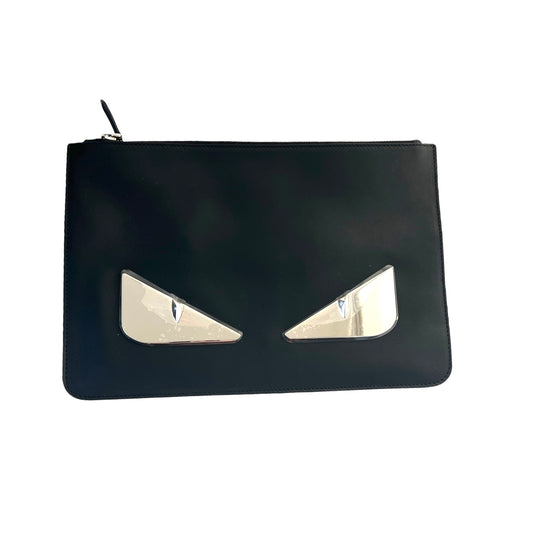 Black Leather Clutch
