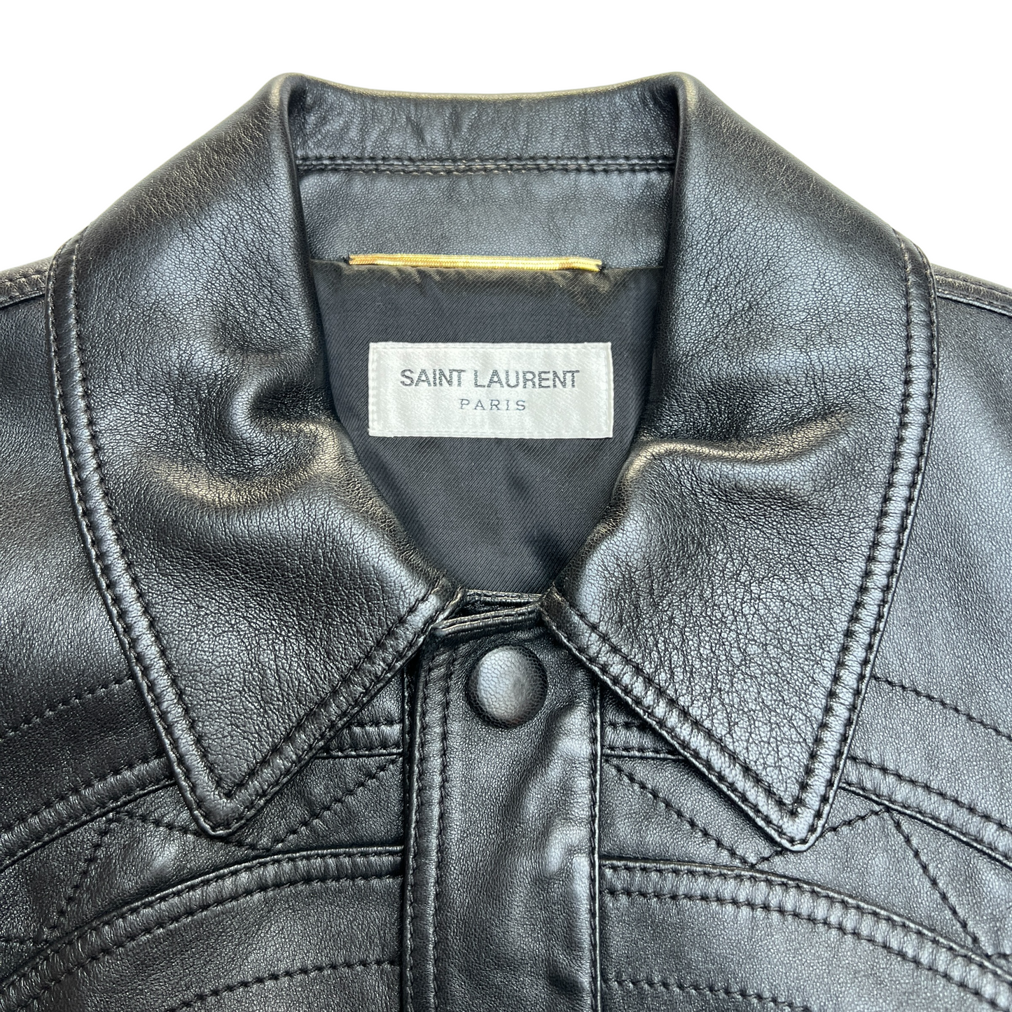 2018 Black Leather Bomber Jacket - S