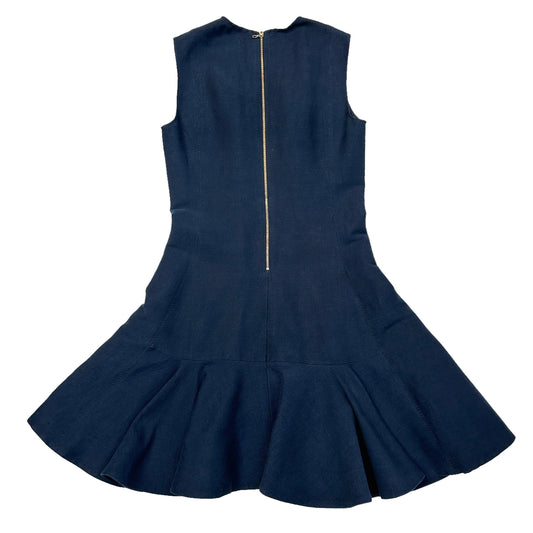 Navy Linen Dress - S