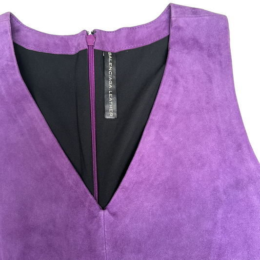 Purple Suede Dress - 38