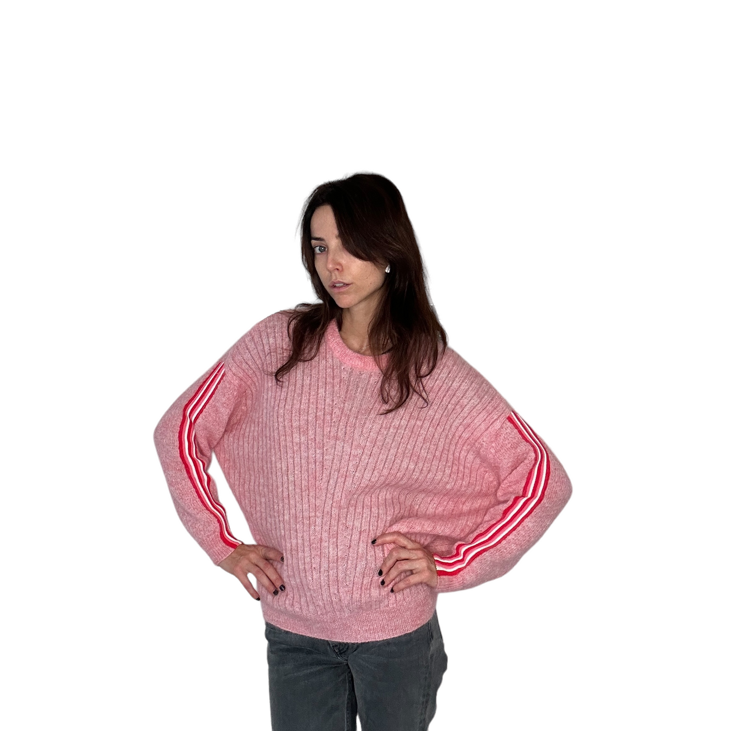 Pink Oversized Sweater - M