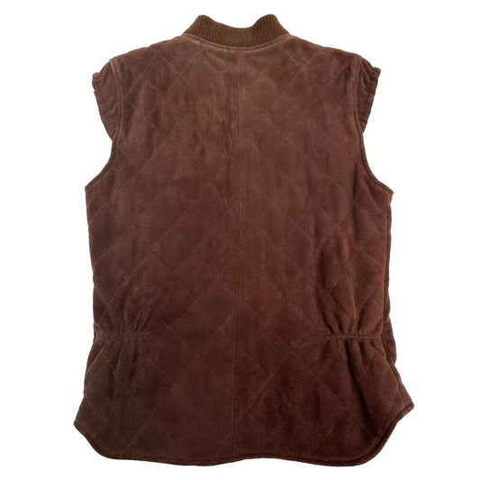 Leather & Cashmere Vest - S