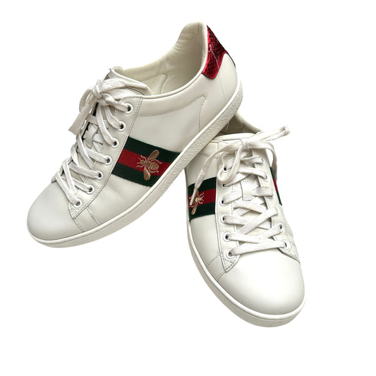 White Leather Sneakers - 9