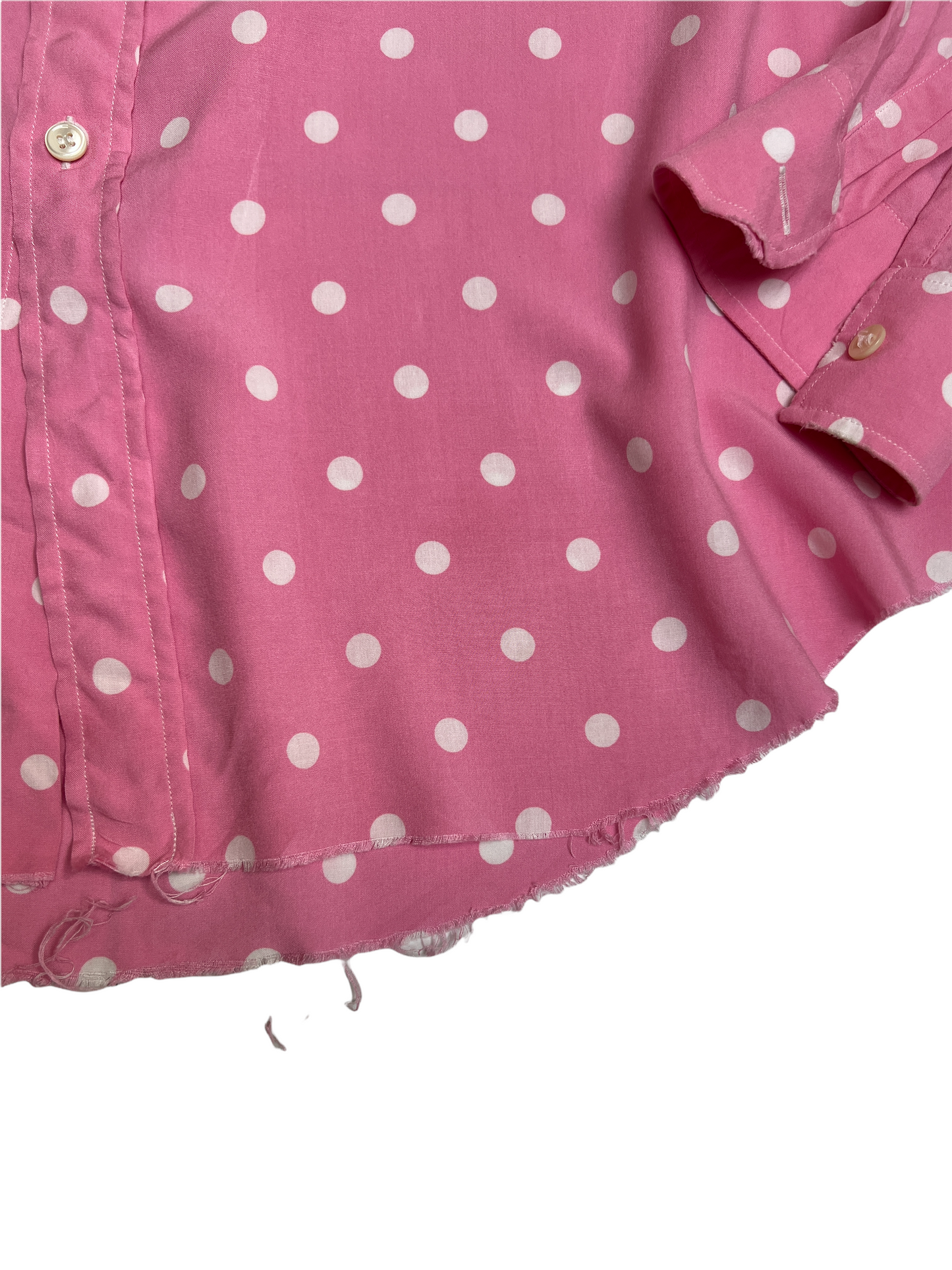 Pink Polka Dot Shirt - L