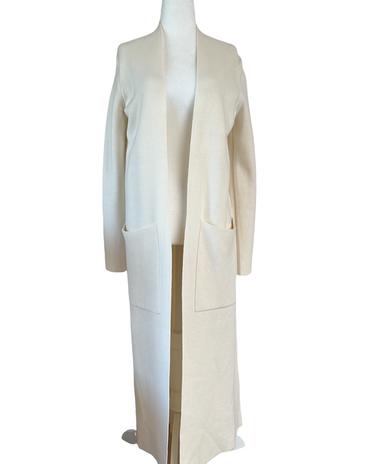 Long Cream Cardigan - 1