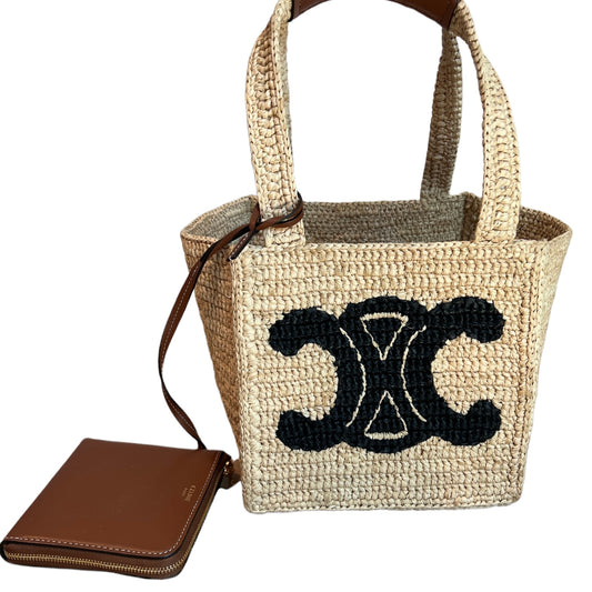 Celine 2022 Raffia Square Basket