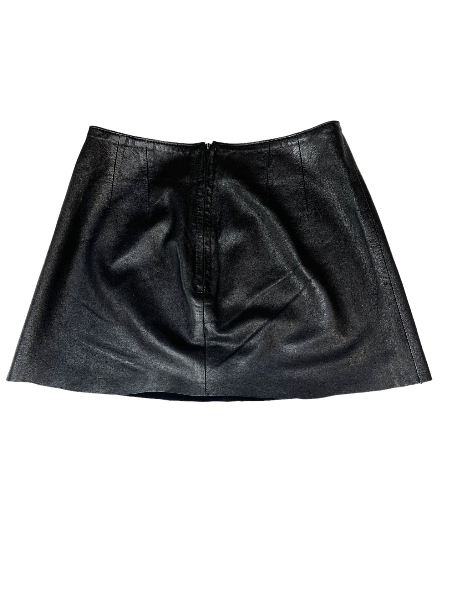 Vintage Leather Mini Skirt - S