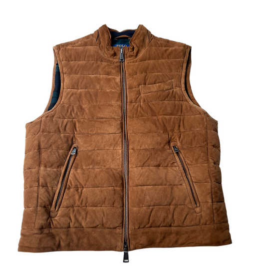 Brown Suede Vest - M