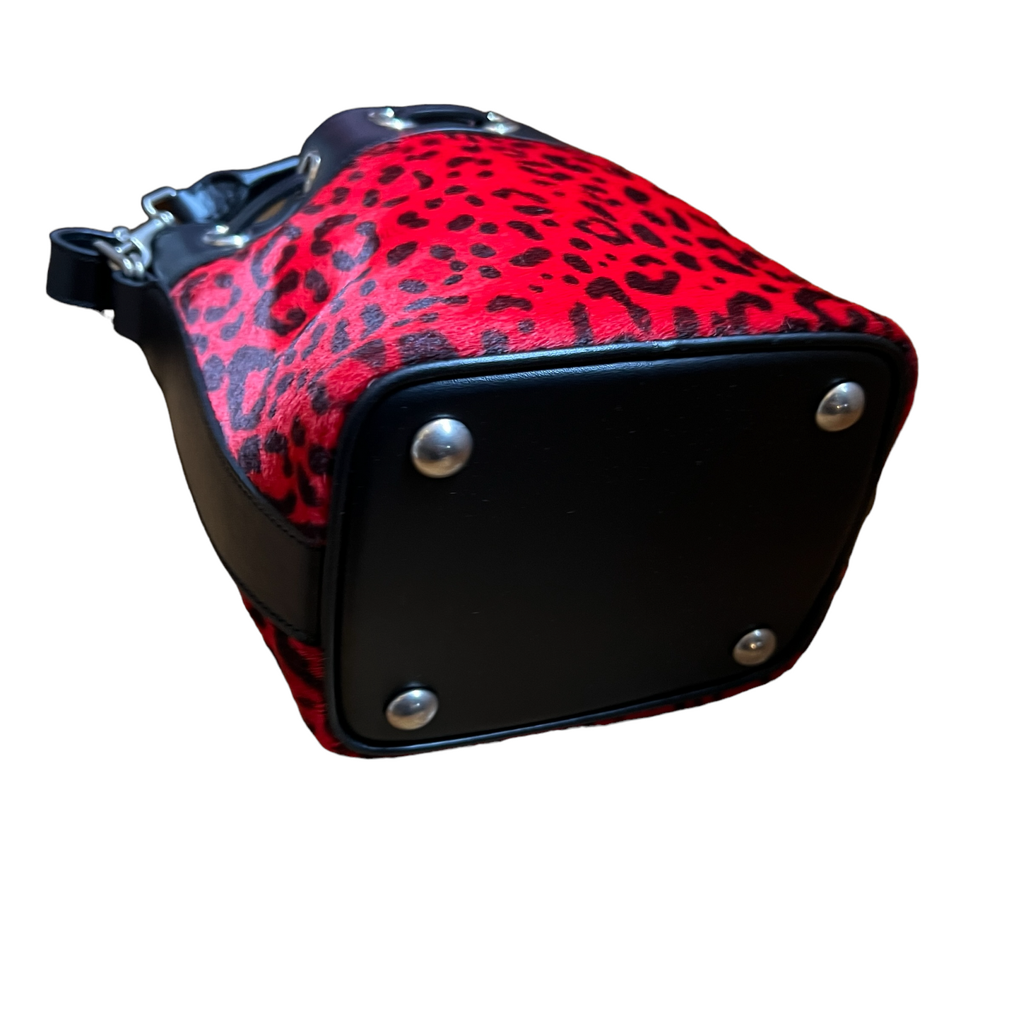 Mini Leopard Bucket Bag