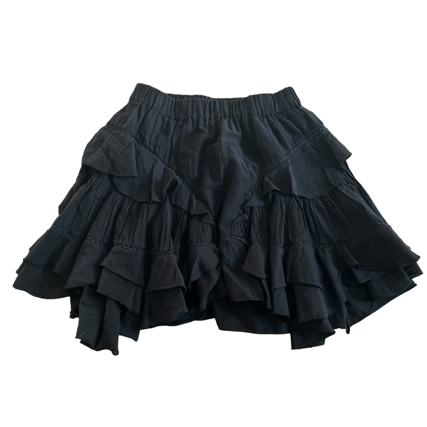 Black Ruffled Skirt - S/M