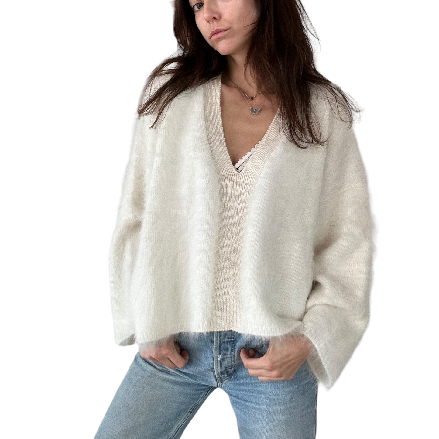 Angora Oversized Sweater - S