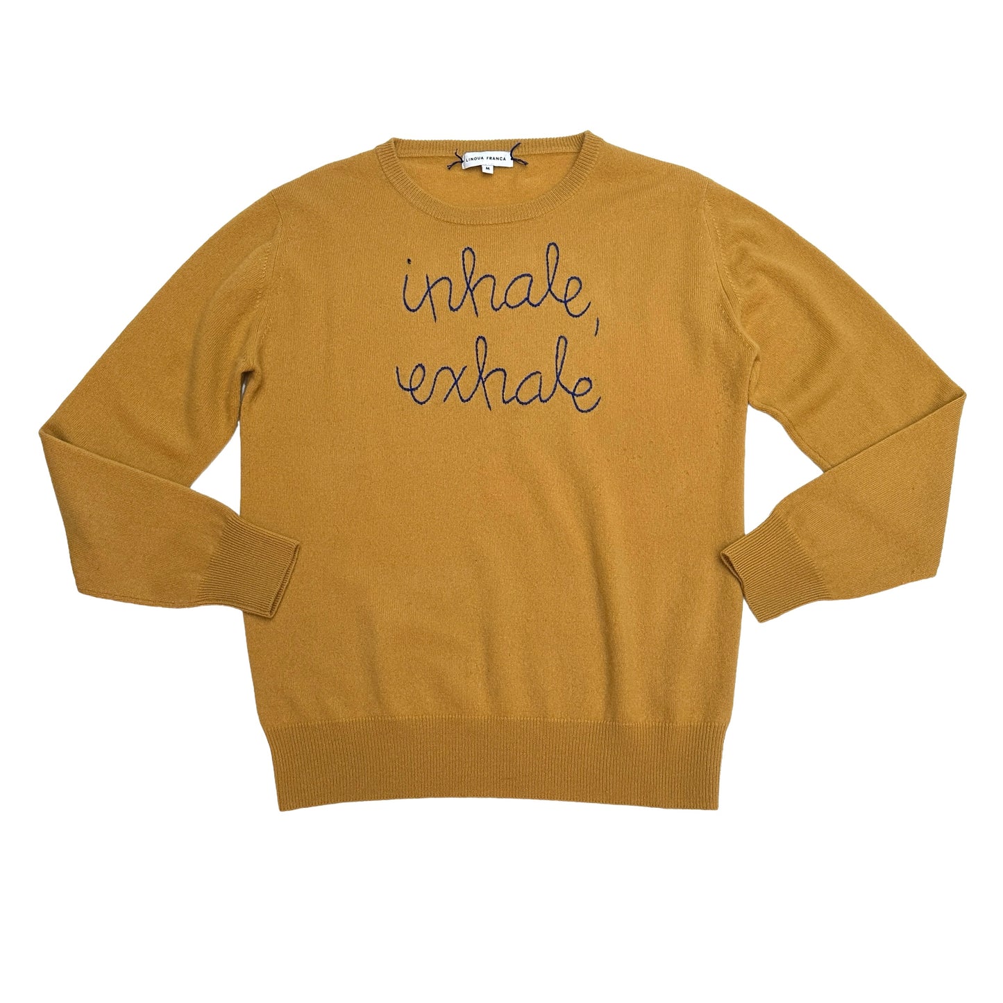 Yellow Cashmere Sweater - M