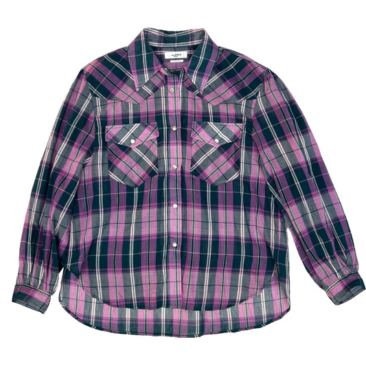 Purple Checker Shirt - L