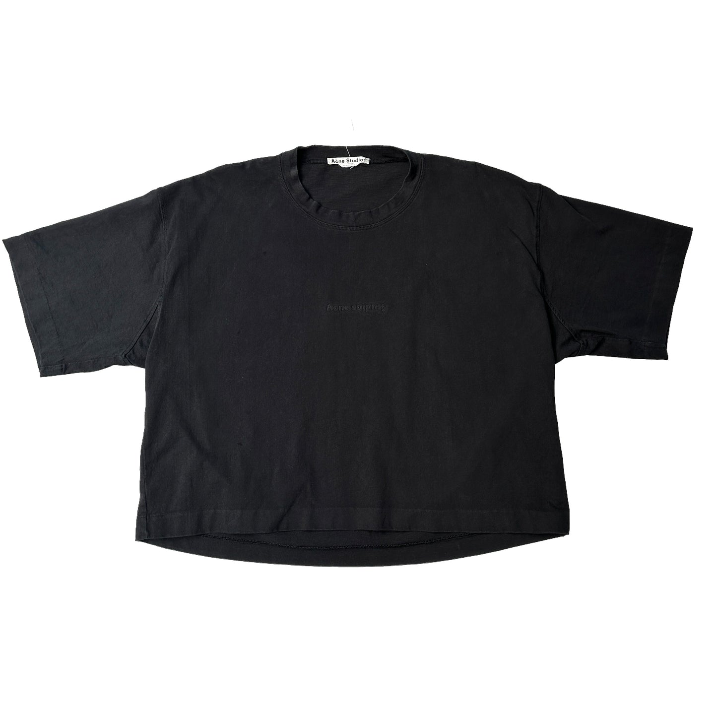 Black Cotton Oversized T-Shirt - L