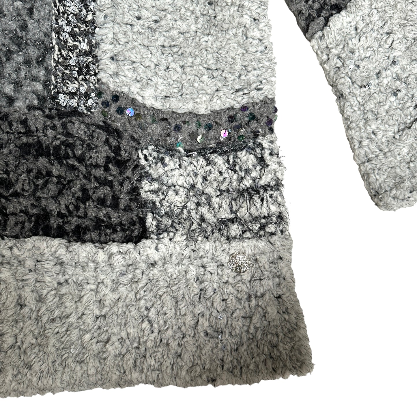 Runway Chunky Sweater with Sequins - XS