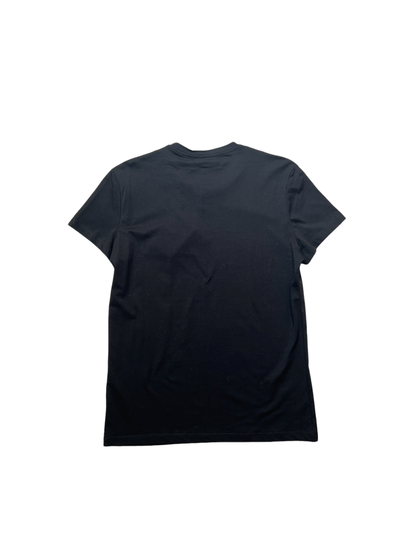 Black Cotton Logo T-shirt - L