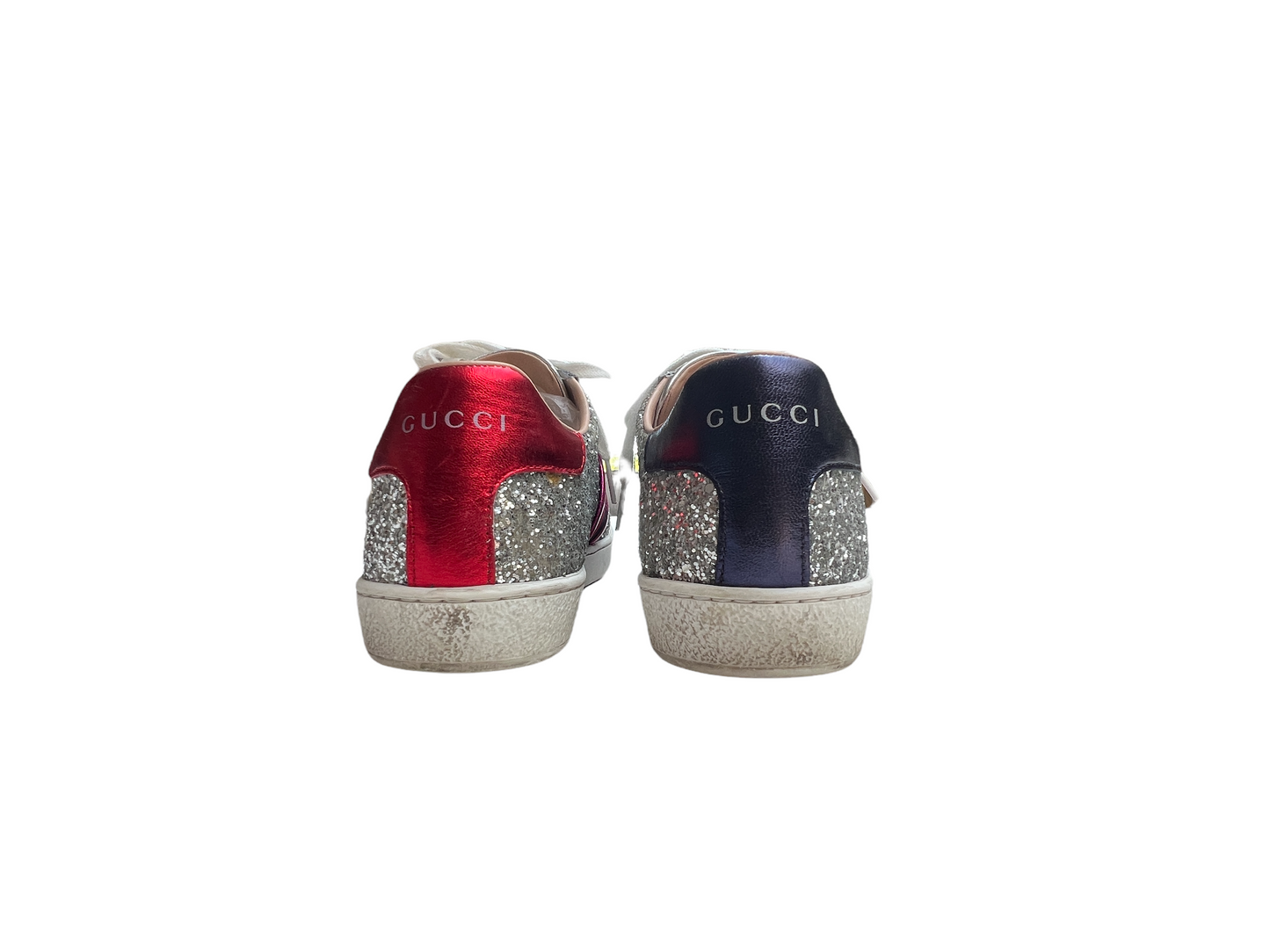 Silver Glitter Sneakers - 6.5