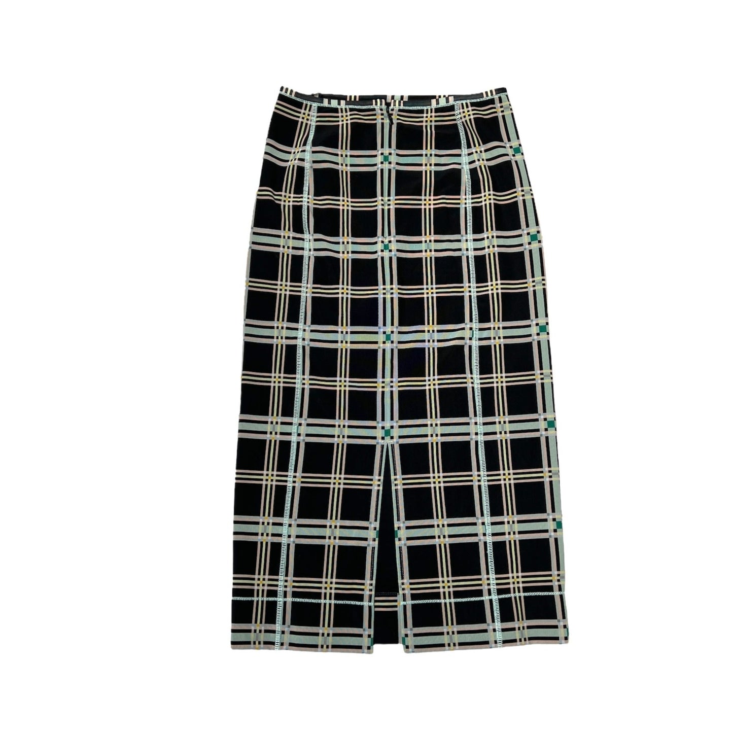 Pencil Checker Skirt - 2