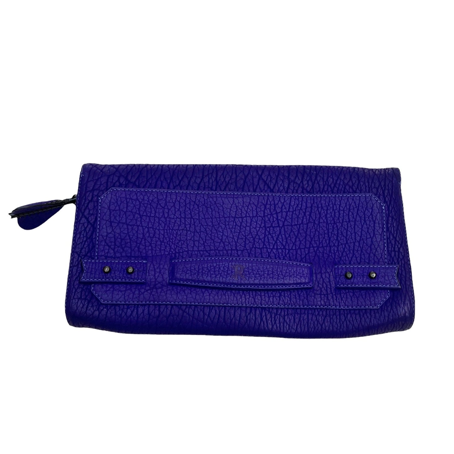 Purple Didion Leather Clutch