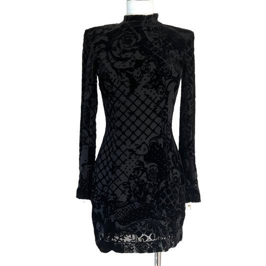 Black Long Sleeves Dress - 4