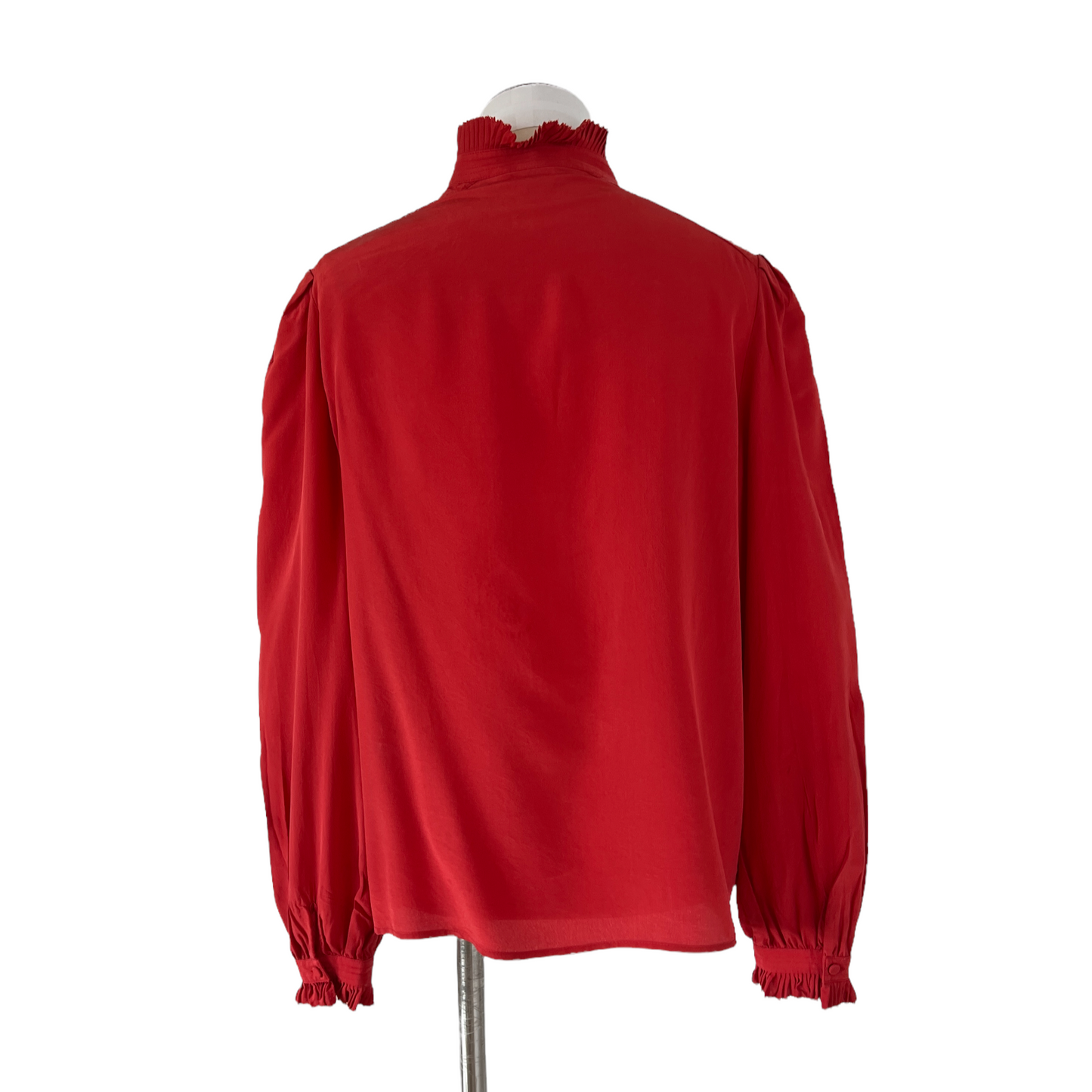 Red Silk Shirt - XS