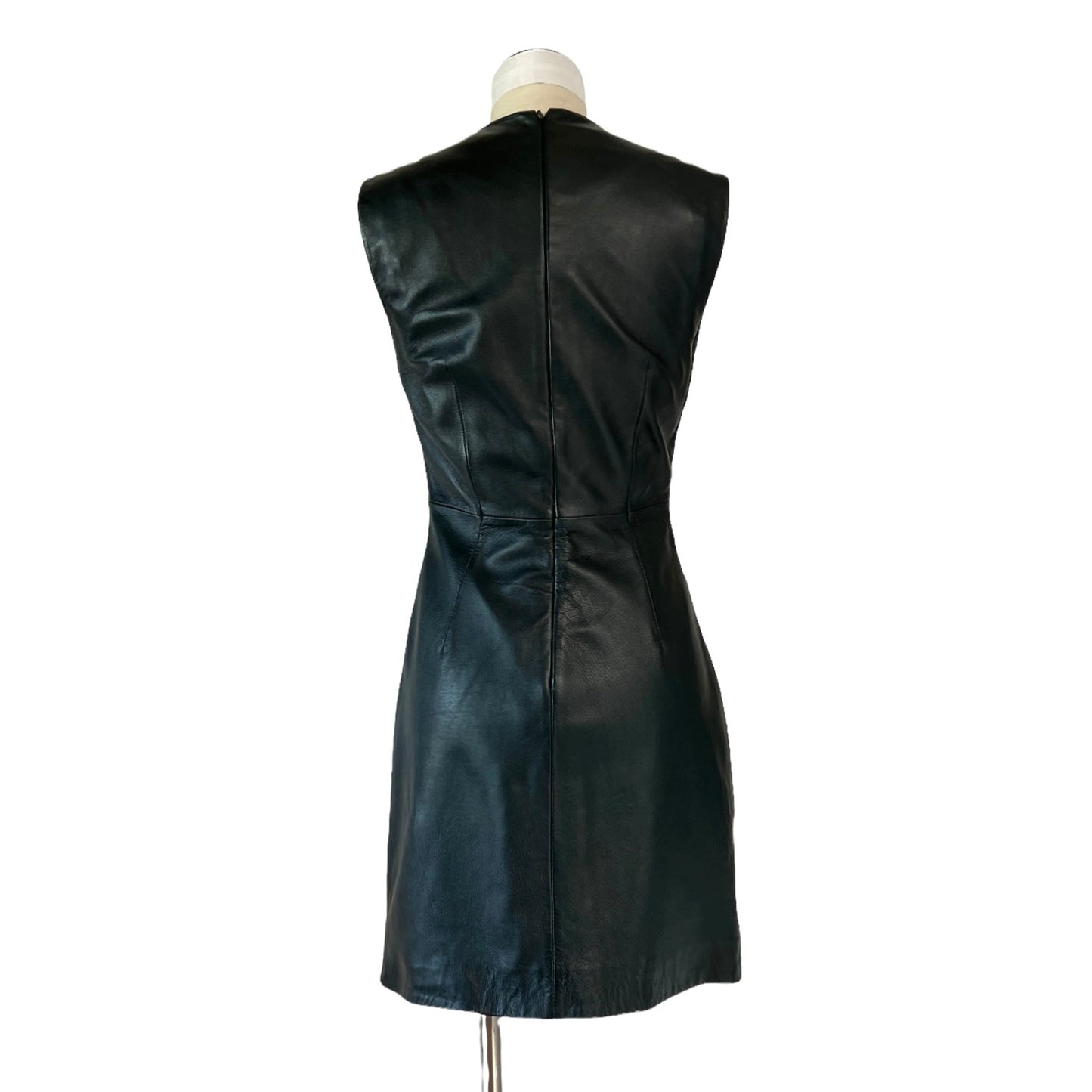 Green Leather Dress - S
