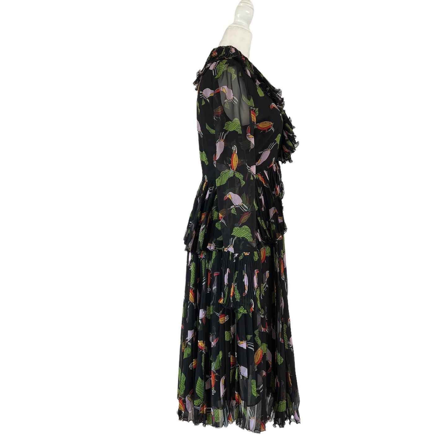 Black Silk Dress - M