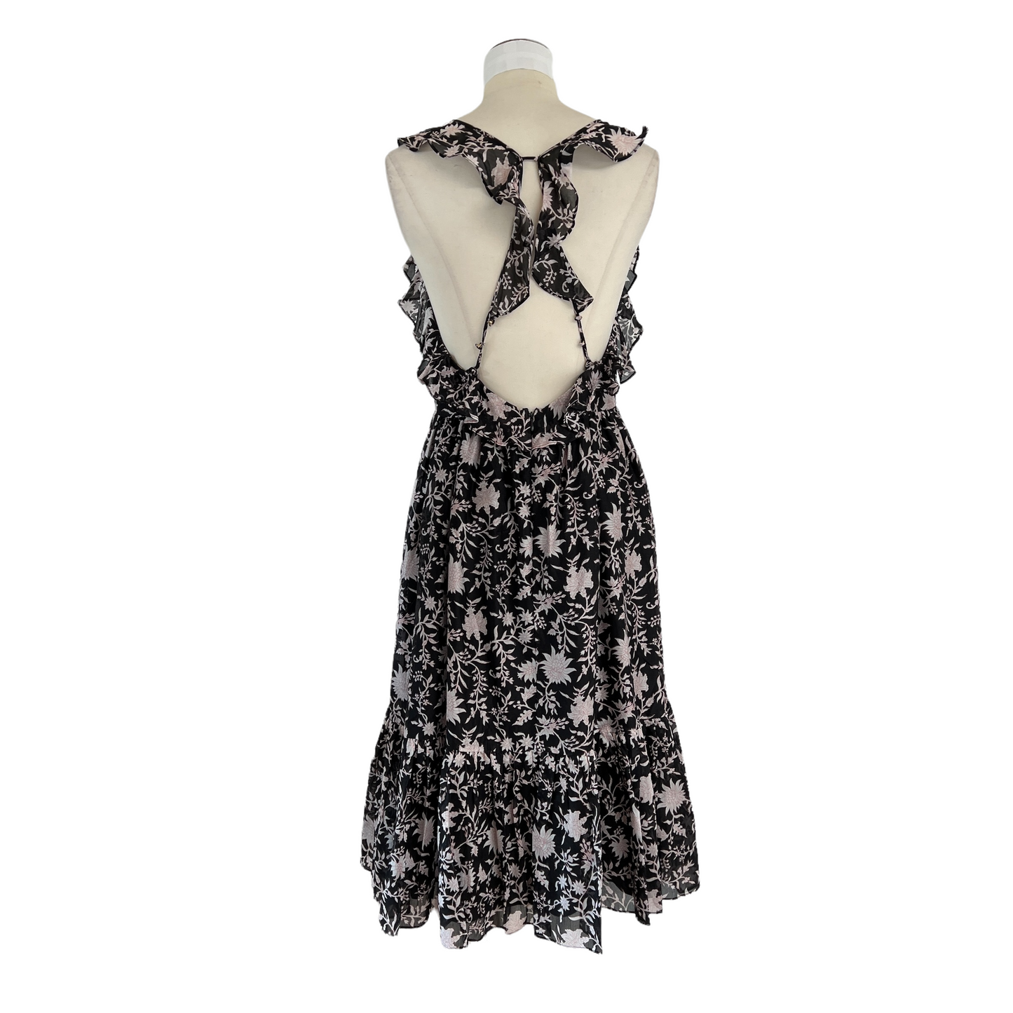 Black Silk & Cotton Dress - 4