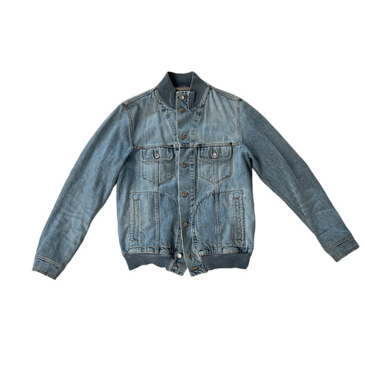 Denim Bomber Jacket - XL