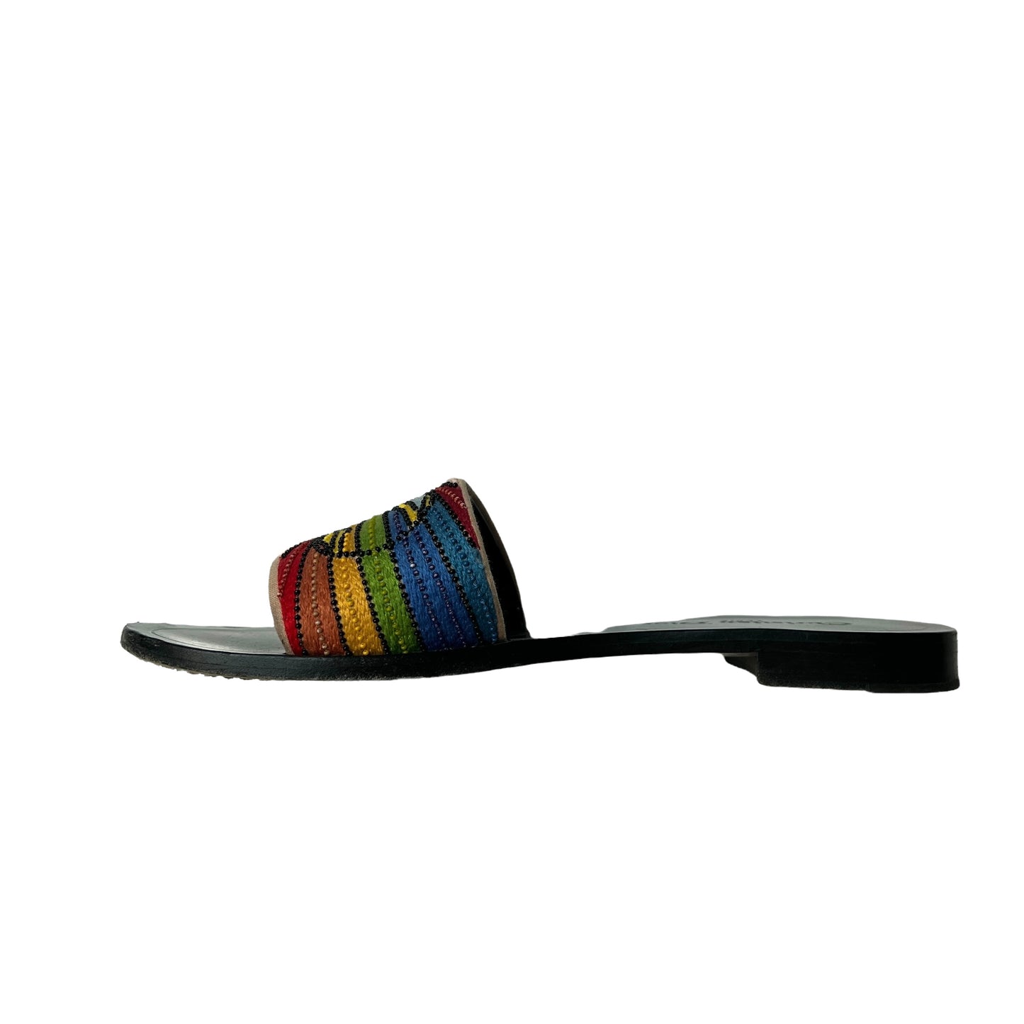 Beaded Rainbow Slides - 7.5