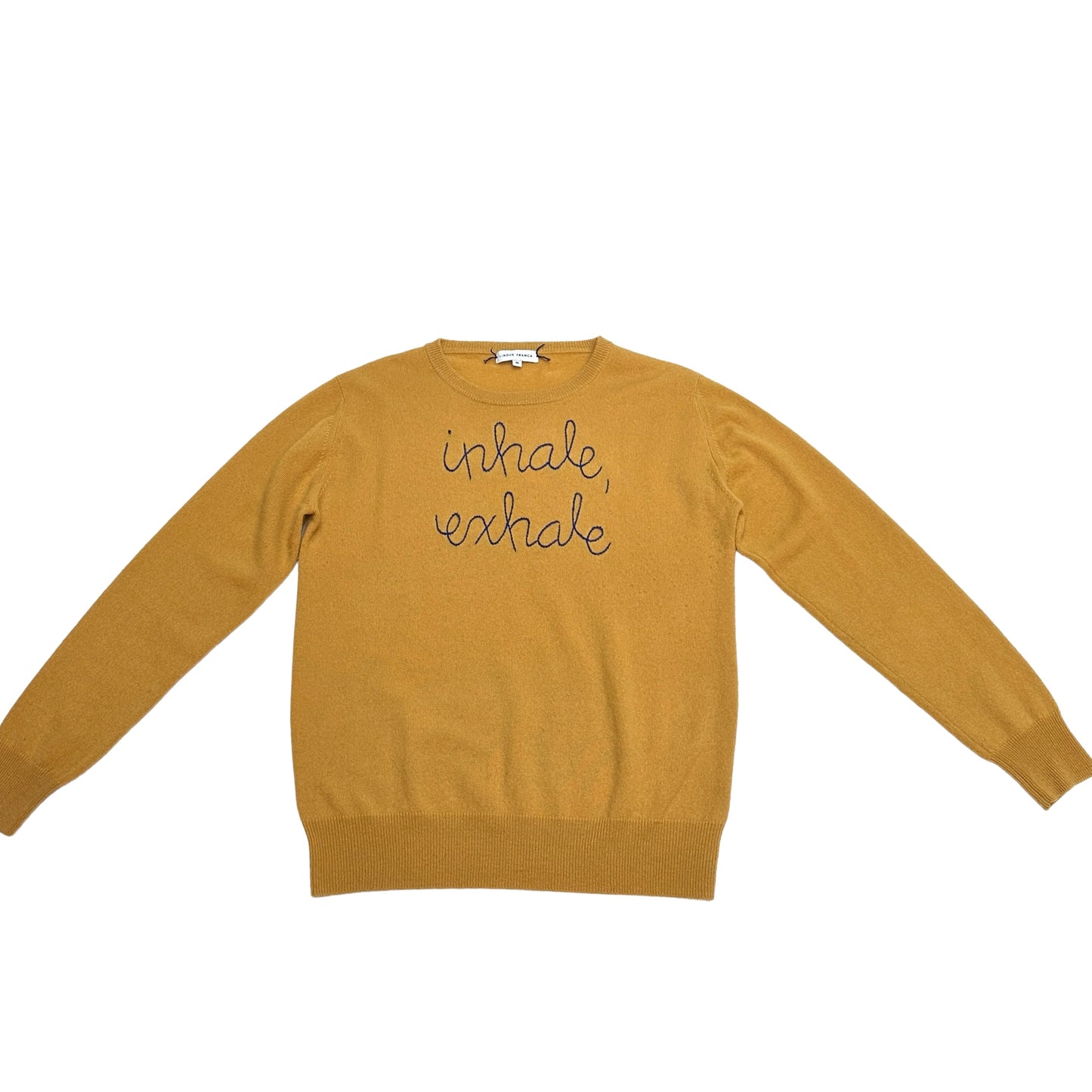Yellow Cashmere Sweater - M