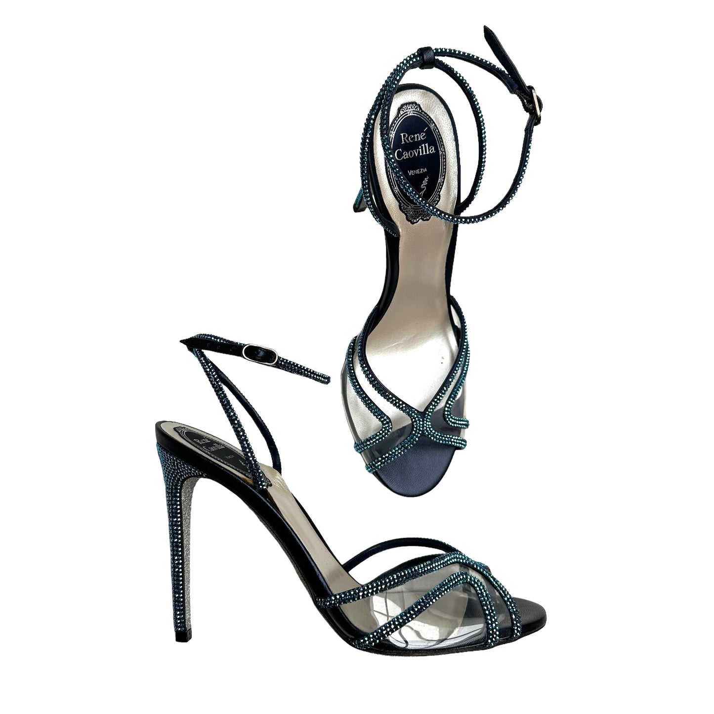 Crystal Embellished Heels - 9.5