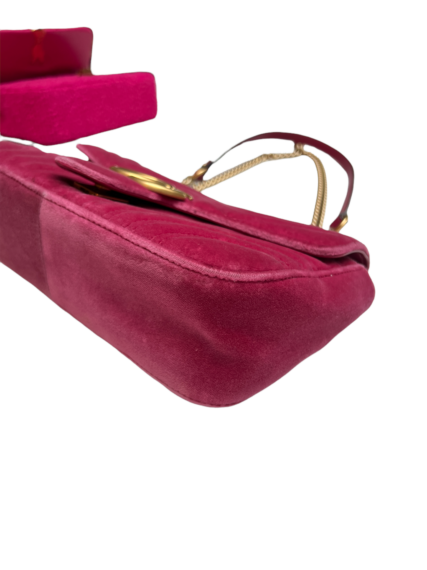 Pink Velvet Marmont Bag