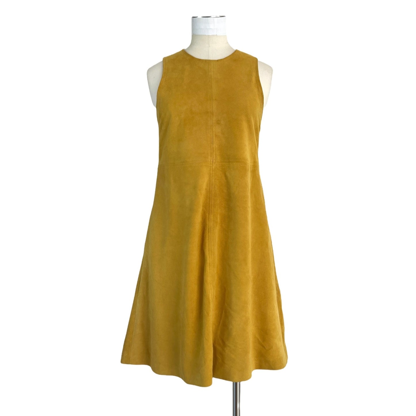 Suede Yellow Dress - 2