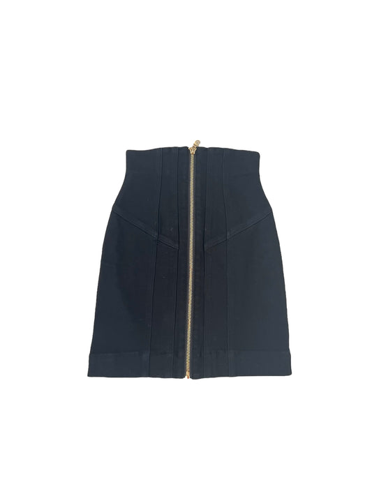 Denim Black Mini Skirt - 0