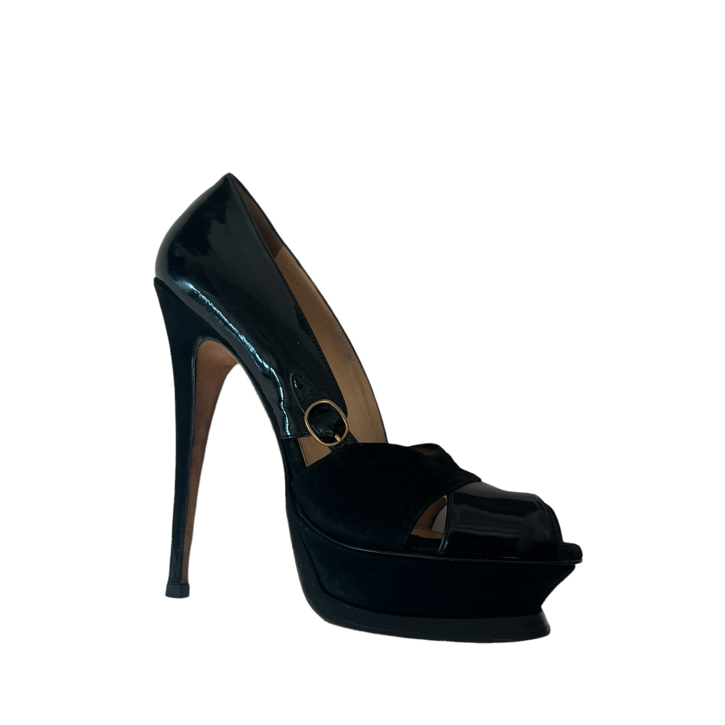 Black Suede Pumps - 8.5