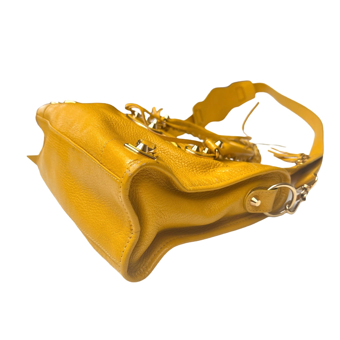 Yellow City Metallic Edge Bag - S