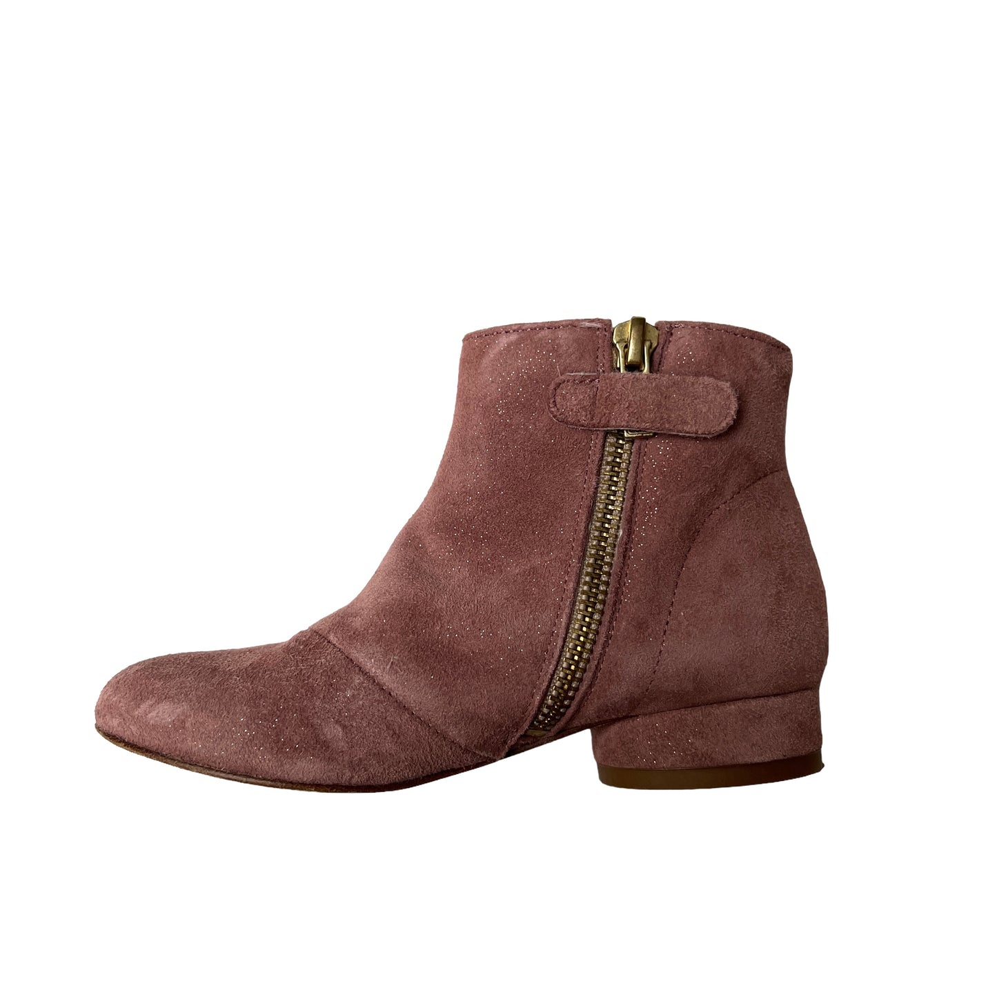 Pink Suede Boots - 27