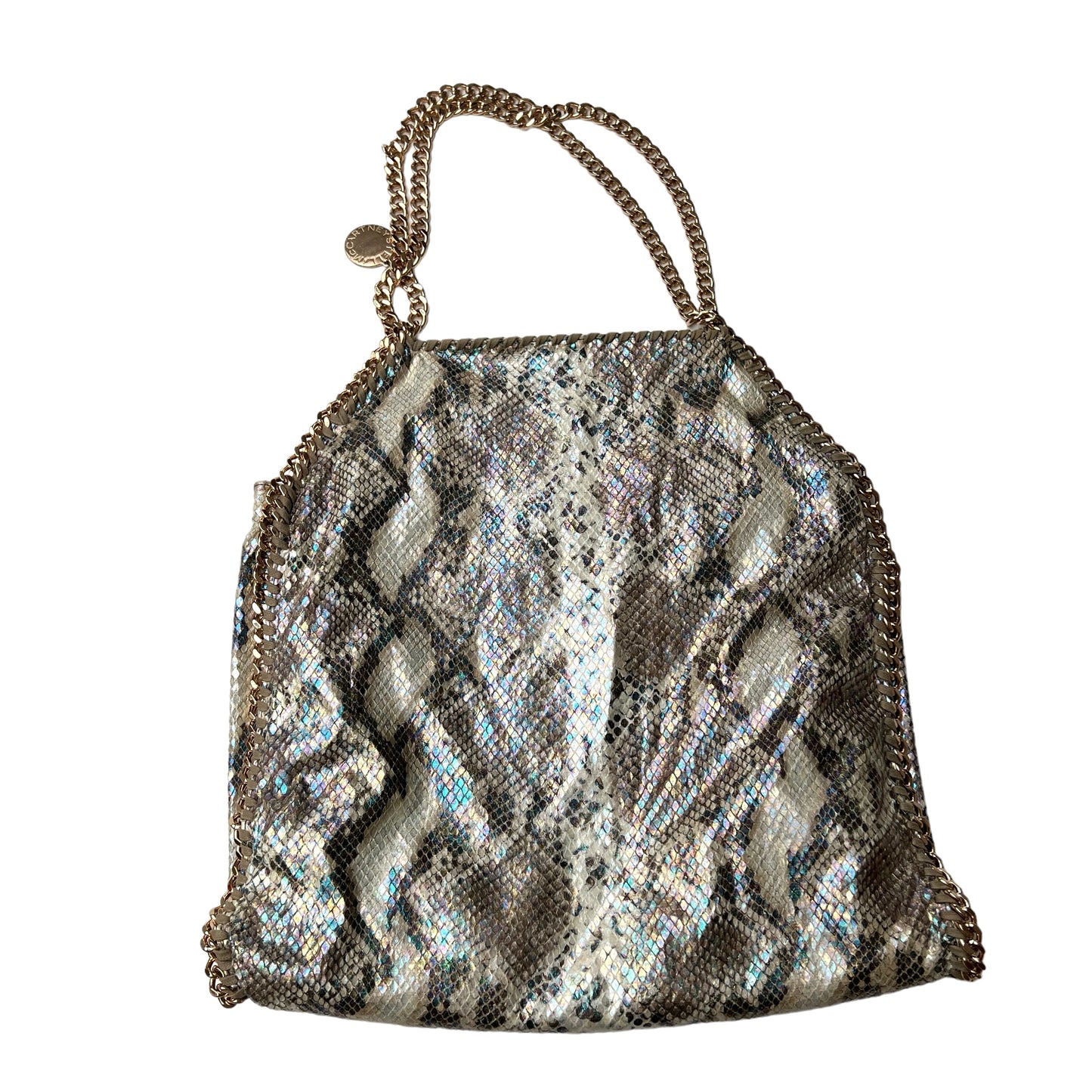 Iridescent Python Embossed Falabella Bag