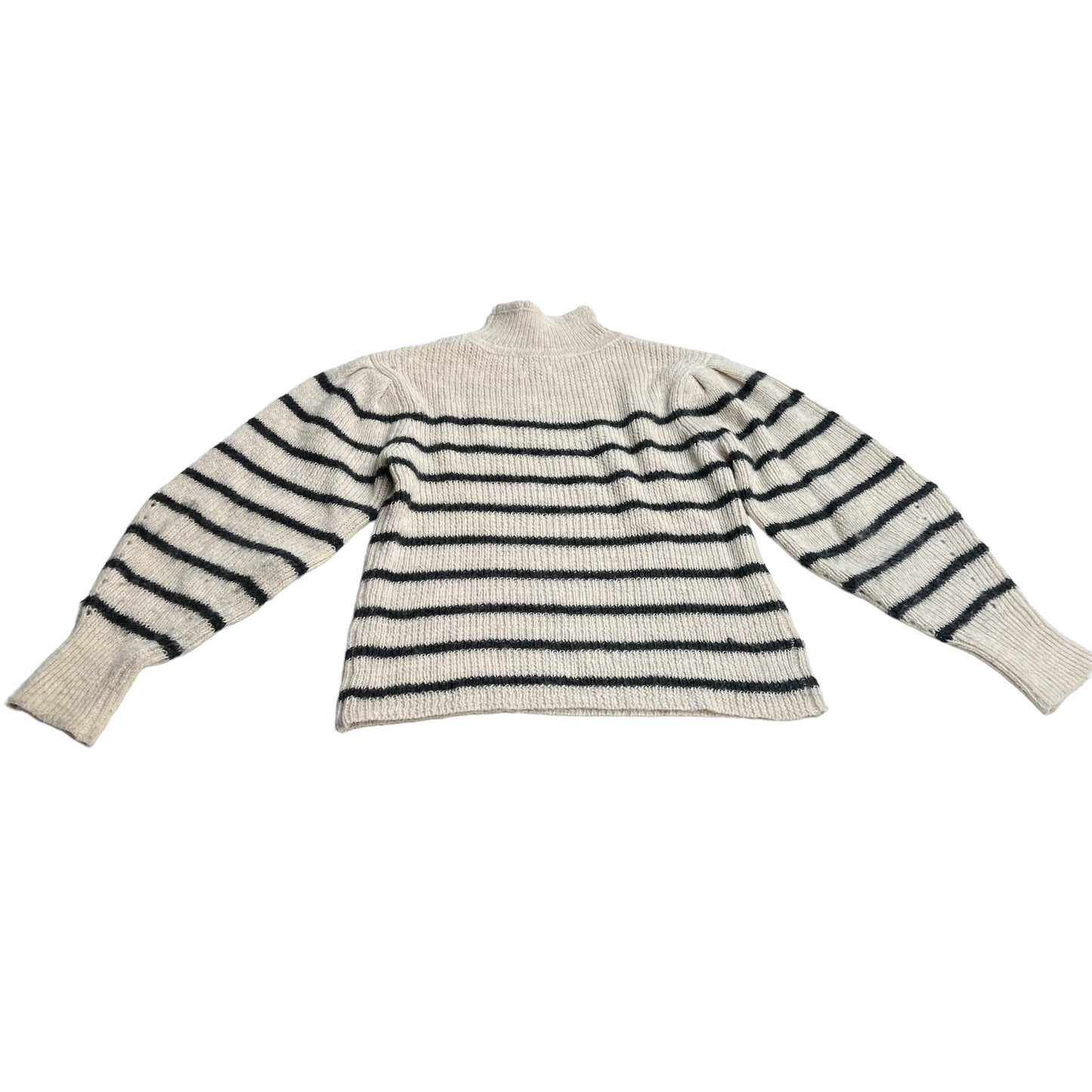 Wool Sweater w/Stripes - XS